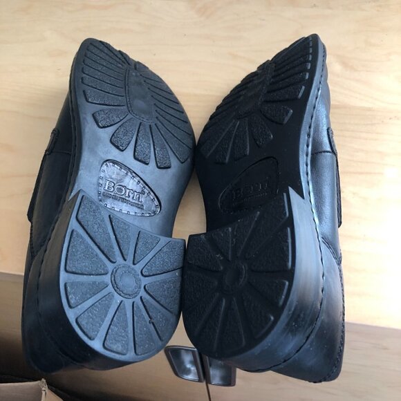 Vintage Y2K Born Chunky Square Tow Leather Loafers - Dark Academia - Picture 12 of 14